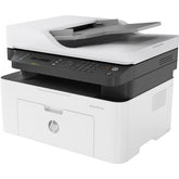 HP Laser MFP M137FNW Black and White Laser Multifunction 4-In-One Wireless & Network Printer (Print, Scan, Copy, Fax) With Auto Feeder - White | 4ZB84A | - CompuMe